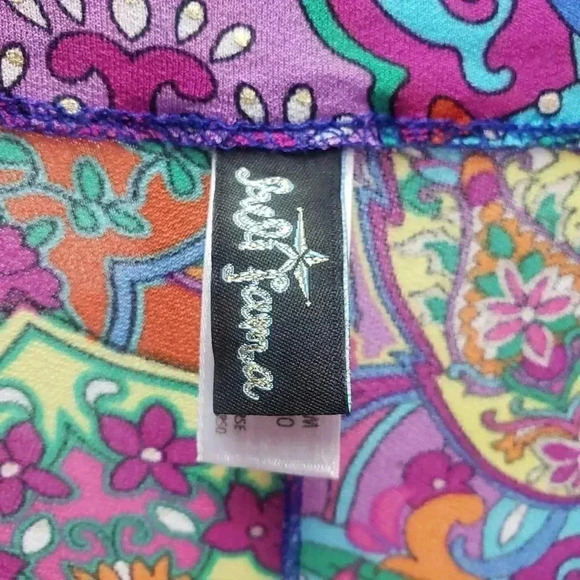 Bright Paisley Print Coverup - Picture 3 of 4